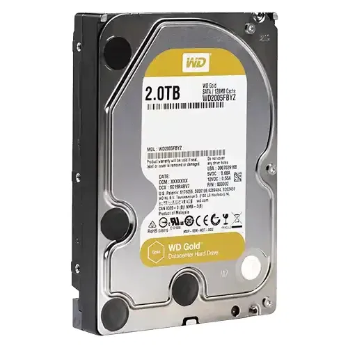 Western Digital wd gold 2TB hdd sata 6Gb/s 512n WD2005FBYZ