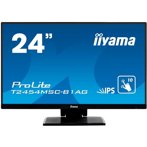 Iiyama prolite T2454MSC-B2AG monitor 23,8 touch screen fhd 75 hz ips 300 cd 4 ms hdmi dp speakers black Slike