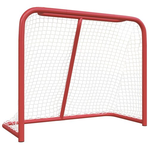 vidaXL Gol za hokej rdeč in bel 183x71x122 cm poliester, (20971340) Cene