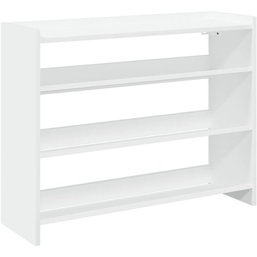 Maison Chic Regal za čevlje - Polica za čevlje bel 80x25x62 cm inženirski les, (21778054) Slike