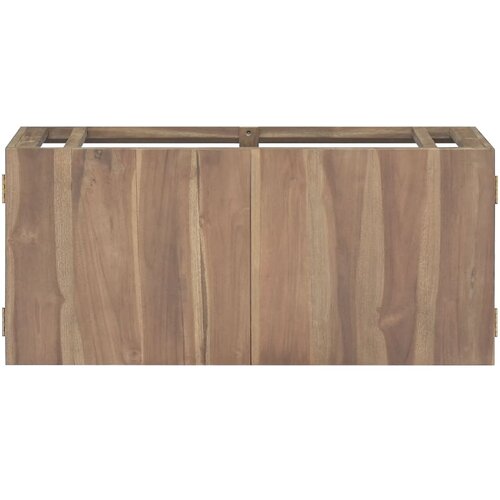 Maison Chic Stenska Kopalniška omarica - Kopalniški kabinet 90x39x40 cm trdna tikovina, (21794538) Cene