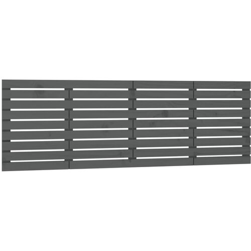 Maison Chic stensko posteljno vzglavje - vzglavna omarica - nočna omarica sivo 206x3x63 cm trdna borovina, (21706993) Cene