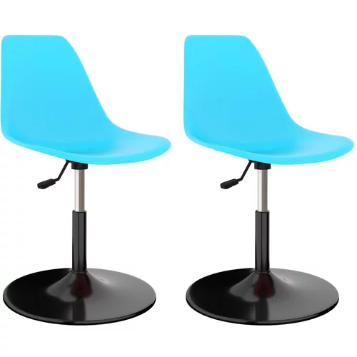  Okretne blagovaonske stolice 2 kom plave PP