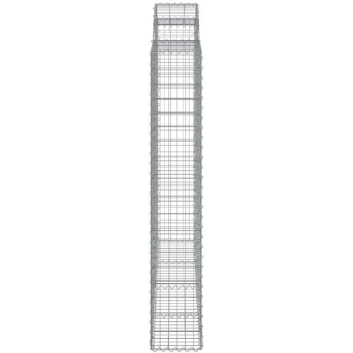  Lučne gabionske ko&amp;scaron;are 6 kom 200x50x180/200cm pocinčano željezo Slike