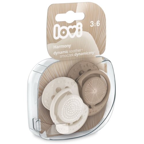 Lovi Harmony Dynamic Soother Girl 3-6m duda 2 kom za djecu Slike