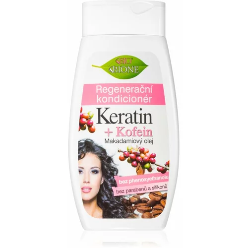 Bione Cosmetics Keratin + Kofein regeneracijski balzam za lase 260 ml