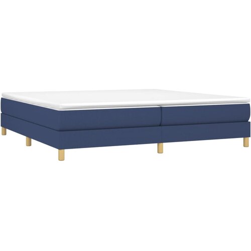  Okvir za krevet s oprugom plavi 200x200 cm od tkanine Slike