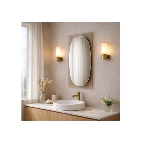 Hanah home ogledalo, krem Slike