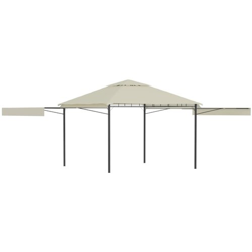 vidaXL paviljon z dvojno raztegljivo streho 3x3x2,75 m krem 180 g/m² Cene