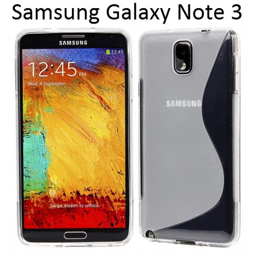  Gumijasti / gel etui S-Line za Samsung Galaxy Note 3 - prozorni