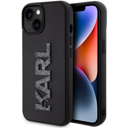 Karl Lagerfeld Originalen ovitek KLHCP15S3DMBKCK za iPhone 15 črna zaščita - Logo 3D Cene