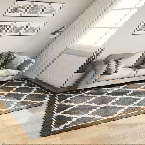  Perivi tepih crno-bijeli 160 x 230 cm protuklizni Slike