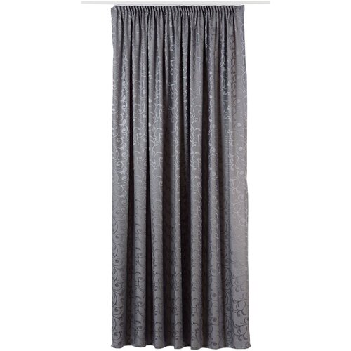Mendola Fabrics Siva zavesa iz žakarja 210x245 cm Glory – Cene