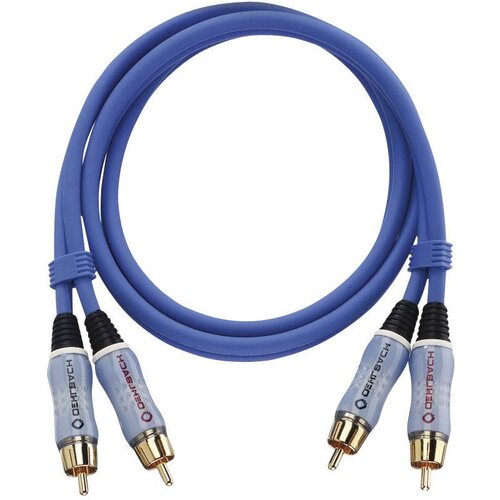 Oehlbach cinch avdio priključni kabel [2x moški cinch konektor - 2x moški cinch konektor] 1.00 m modra pozlačeni konektorji BEAT!, (20431995) Cene