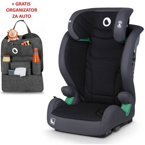 Lionelo Autosjedalica IGO i-Size siva + organizator, ISOFIX, 100–150 cm, (5903771706797) Cijene
