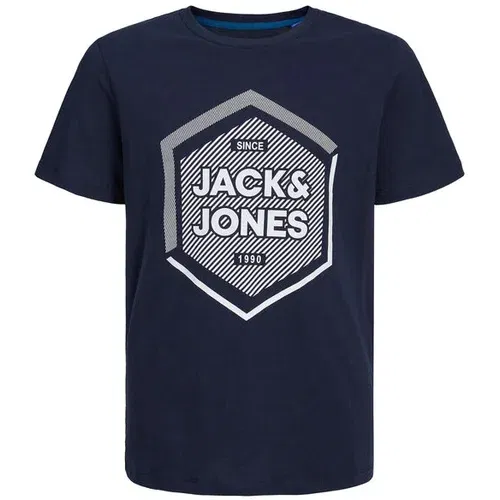 Jack & Jones Majica 12237030 Mornarsko modra Regular Fit