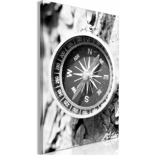  Slika - Black and White Compass (1 Part) Vertical 80x120