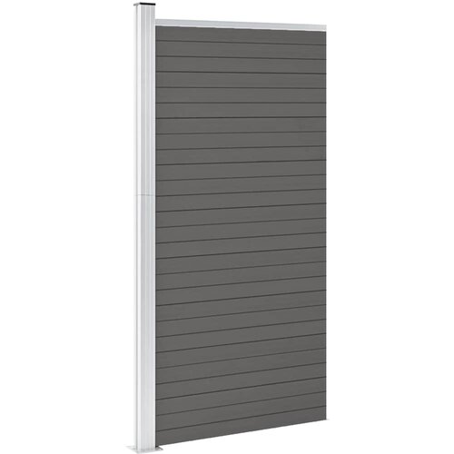  za ogradu WPC 95 x 186 cm sivi Slike