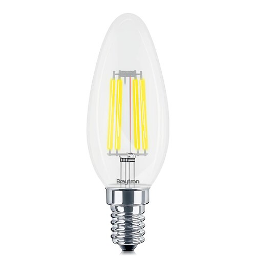 Braytron Dimabilna LED Filament Sveća 4W E14 Providna 3000K BA36-60410 Slike