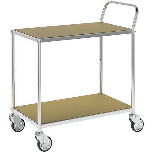 Kongamek Nivojski ESD-voziček, DxŠxV 850 x 435 x 950 mm, 2 polici, 4 vrtljiva kolesa Cene