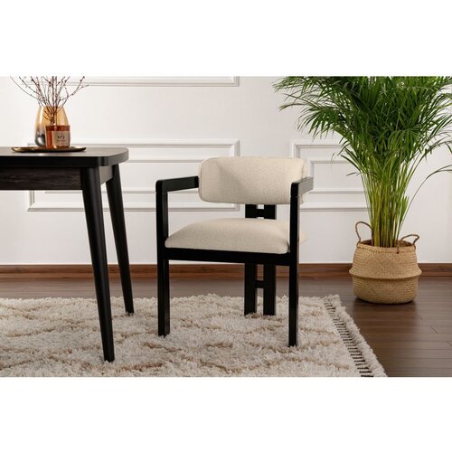 Hanah home stolica mistral - black, off white wihteblack chair Cene