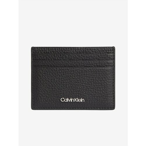 Calvin Klein Black Leather Credit Card Case - Men Slike