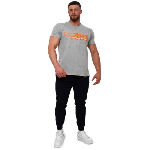GymBeam Mu&amp;scaron;ka majica Stronger Together Grey Slike
