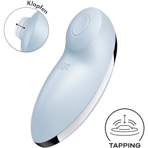 Satisfyer Tap & Climax 2 - 2v1 stimulator klitorisa in vibrator (modra) Cene