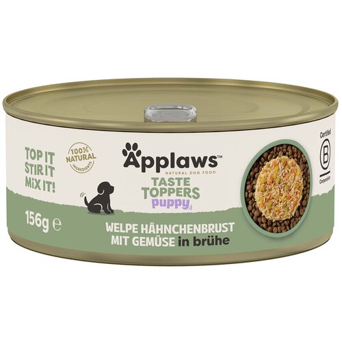  Ekonomično pakiranje Applaws Puppy Taste Toppers u temeljcu 12 x 156 g - Pileća prsa s povrćem Cijene