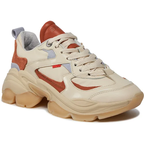 Bronx Superge Platform sneakers 66461B-AO Oatmilk/Ginger/Lavender 3739