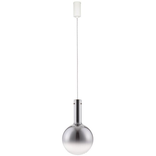 Nova Luce Siva steklena LED zatemnitvena viseča svetilka &oslash; 25 cm Nostos &ndash; Cene