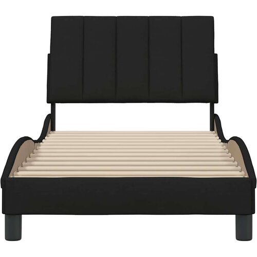  Okvir za krevet bez madraca crni 80x200cm od tkanine Slike
