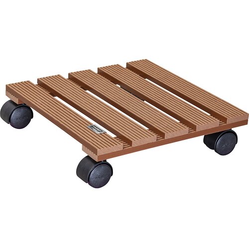 Wagner pomični podstavek za lončnice, wpc, nosilnost 60 kg, dx&amp;scaron; 290 x 290 mm, oker barve, de 2 kosa Slike