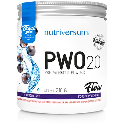 NUTRIVERSUM pwo 2.0 pre-workout napitak crna ribizla, 210g Cene