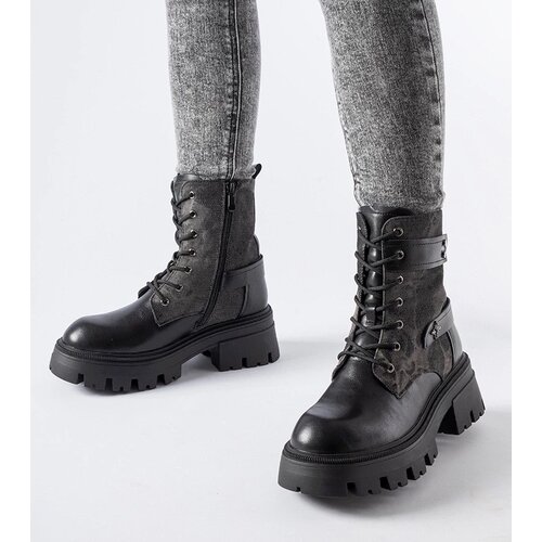 Gemre Black insulated boots with protector Norwalk Slike
