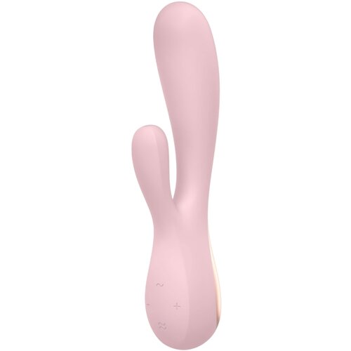 Satisfyer Rabbit vibrator Mono Flex APP roza Slike