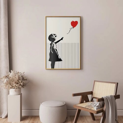  Plakat - Sliced Banksy 29.7x42 Zlatni okvir Slike