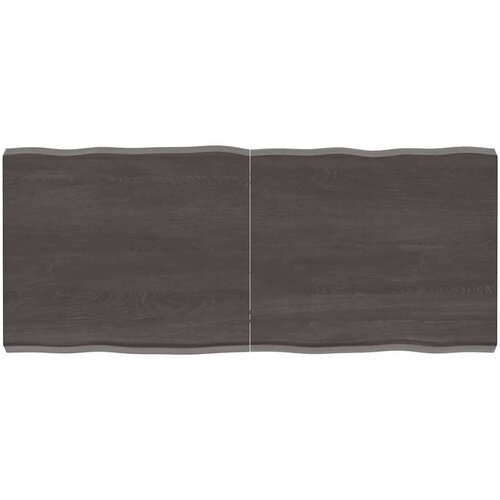 Stolna Mizna plo&amp;scaron;ča temno siva 140x60x6 cm obdelana trdna hrastovina, (20979354) Slike