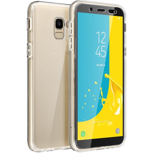 AVIZAR Vgrajena zašcitna lupina: prožna sprednja in toga zadnja stran - Ultra-prozorna str. Samsung Galaxy J6, (20615893) Cene
