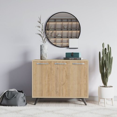 Hanah home Piffa - Oak Oak Multi Purpose Cabinet Cene