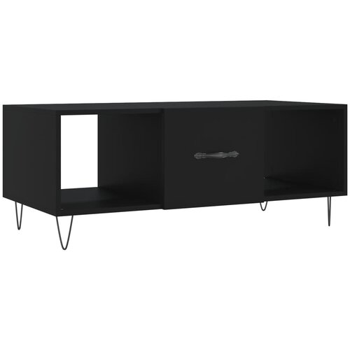 Maison Chic Klubska mizica - kavna mizica - Nizka mizica črna 102x50x40 cm inženirski les, (21754501) Slike
