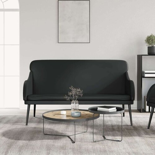  Klupa crna 110 x 76 x 80 cm od umjetne kože Cijene