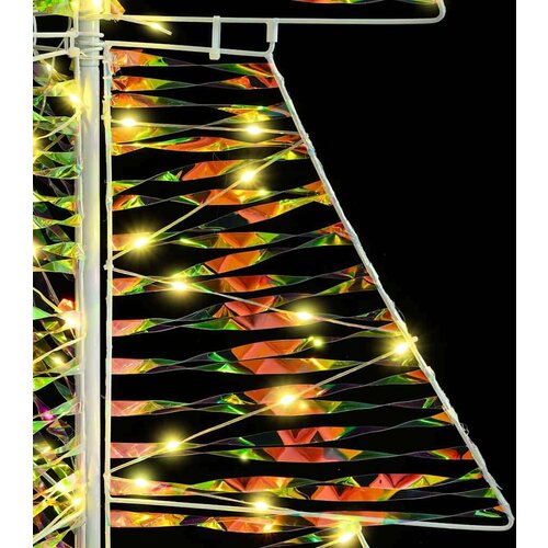 VidaXL Božićno drvce s 100 LED svjetlima Topla bijela 120 cm PET Slike