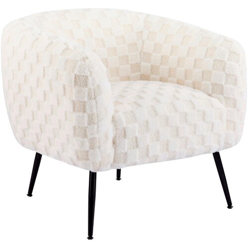 XORA DIZAJNERSKI FOTELJ, bela tekstil Cene