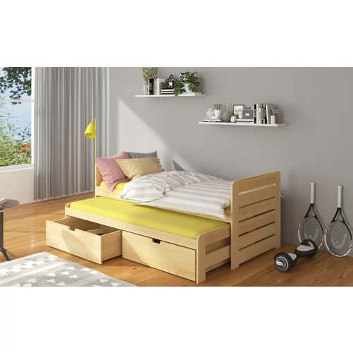 ADRK Furniture dječji krevet tomi - 80x180 cm - borovina