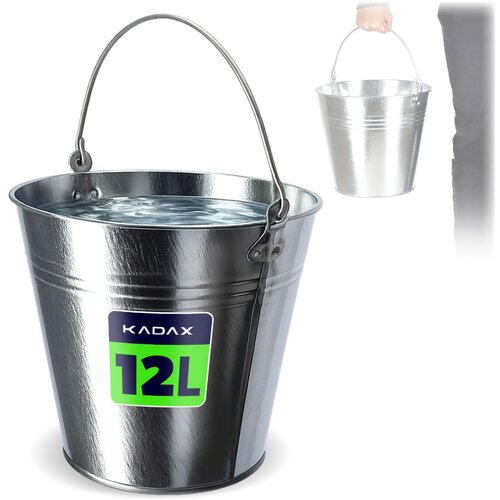 KADAX Kovinsko vedro 12 L Pocinkano gospodinjsko vedro z ročajem Univerzalno, (5000360428) Cene