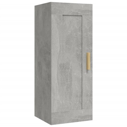 vidaXL Stenska omarica betonsko siva 35x34x90 cm konstruiran les, (21027634) Cene