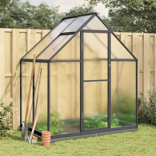 The Living Store Rastlinjak z okvirjem antracit 169x114x202 cm aluminij - Rastlinjak, (21618282) Cene