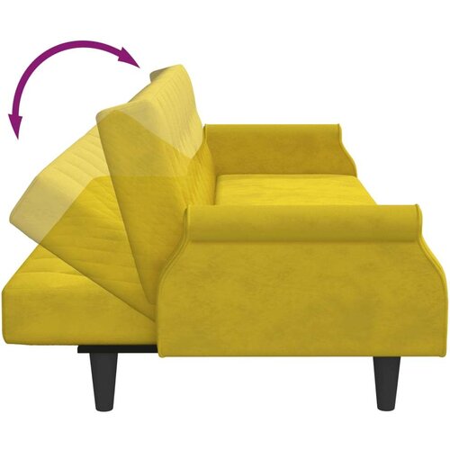vidaXL Sofa na razvlačenje s 2 sjedala s jastucima i stolicom za noge Cijene