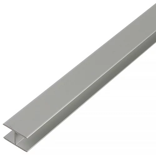 KANTOFLEX h-profil (d x š x v: 2.000 x 22 x 12,9 mm, debljina: 1,5 mm, aluminij, eloksirano, srebrne boje)